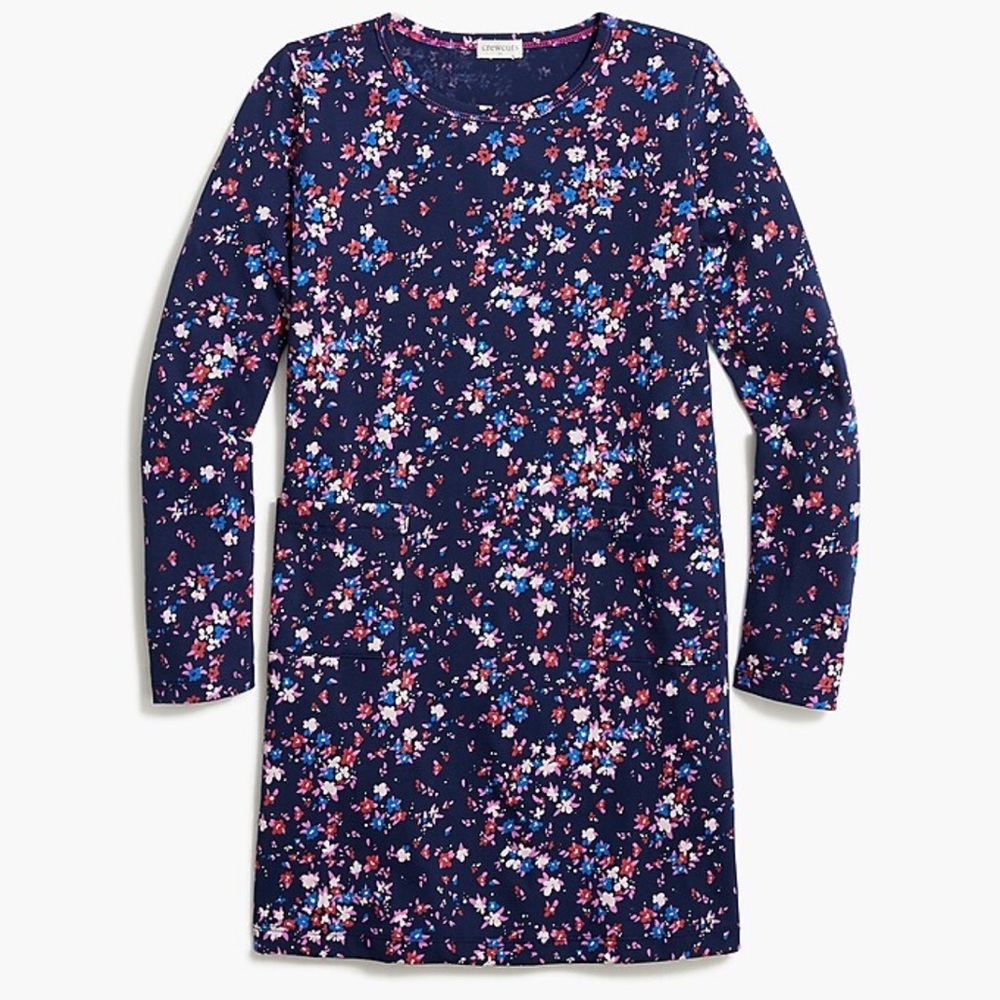 Crewcuts floral patch pocket dress